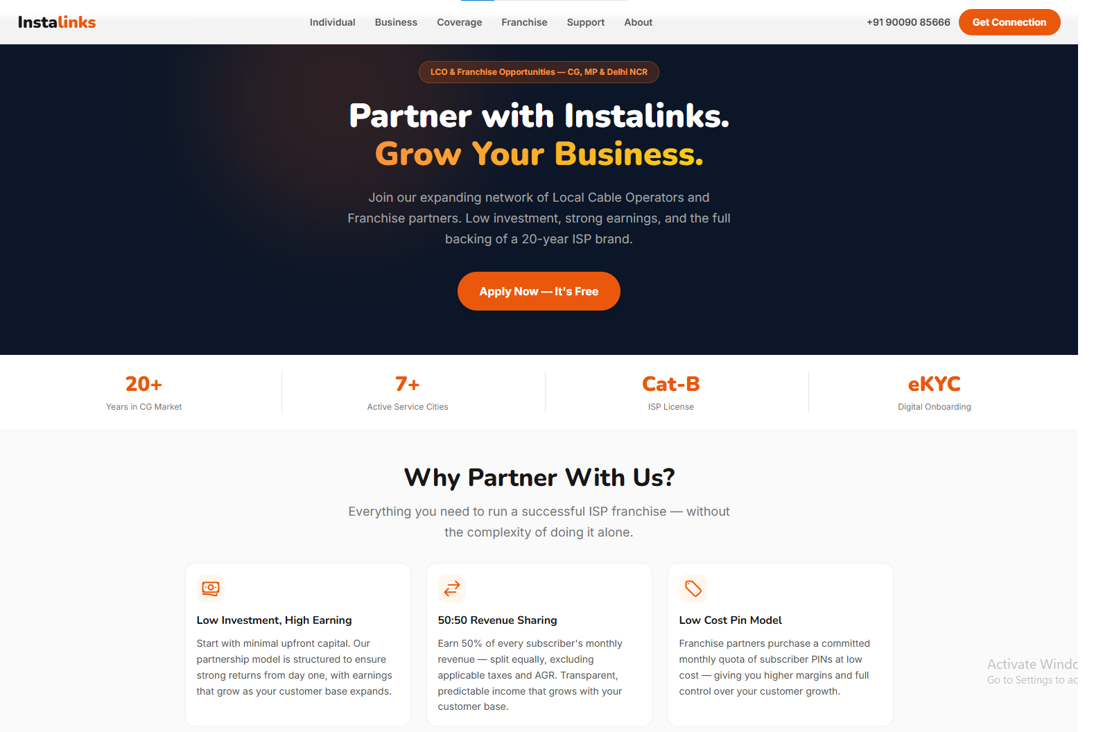 Instalinks connections view